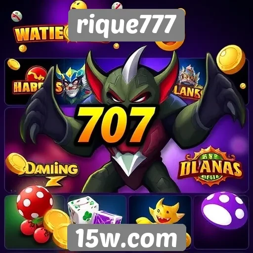 Analise da variedade de jogos no site rique777