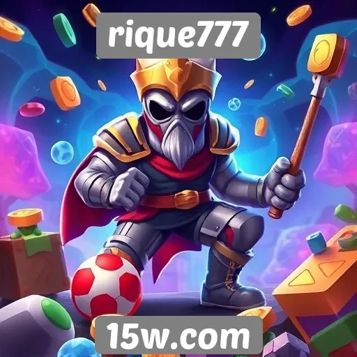Variedade de jogos oferecidos na plataforma rique777